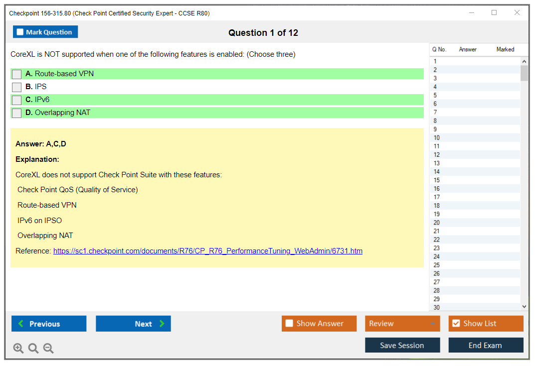 CheckPoint R81 156-315.81: Domande E Risposte Per Esame Certified Security Expert